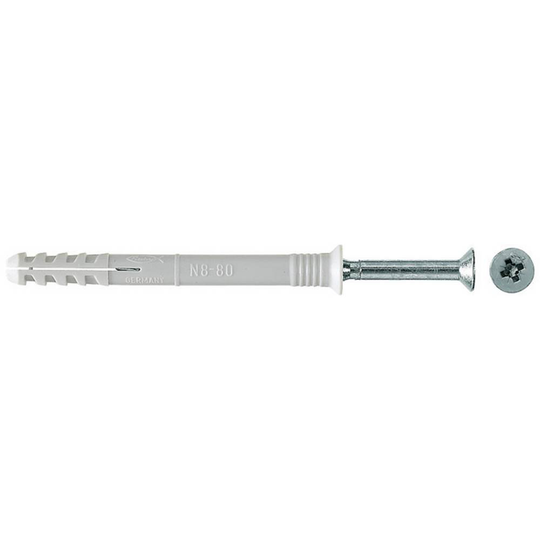 Fischer N 6 x 80/50 S Spikdymling 80 mm 6 mm 048790 100 st