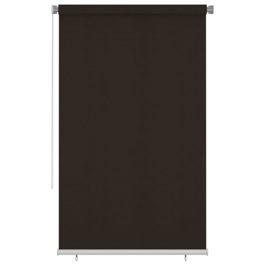vidaXL Rullgardin utomhus 140x230 cm brun HDPE