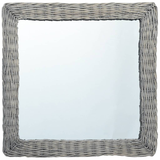 vidaXL Spegel 60x60 cm korgmaterial