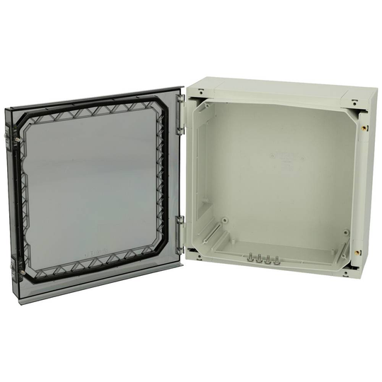 Fibox 4811001 Väggskåp 320 x 320 x 150 Polykarbonat korrosionsbeständig Grå-vit (RAL 7035) 1 st