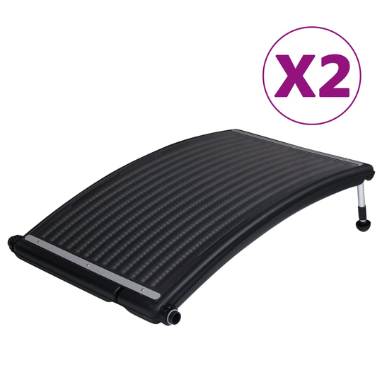 vidaXL Rundade solpaneler för pool 2 st 110x65 cm