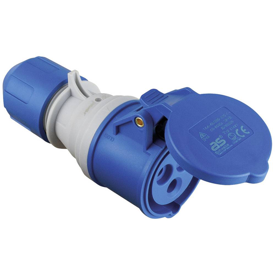 AS Schwabe powerlight CEE Kupplung 61487 CEE koppling 3-polig 230 V