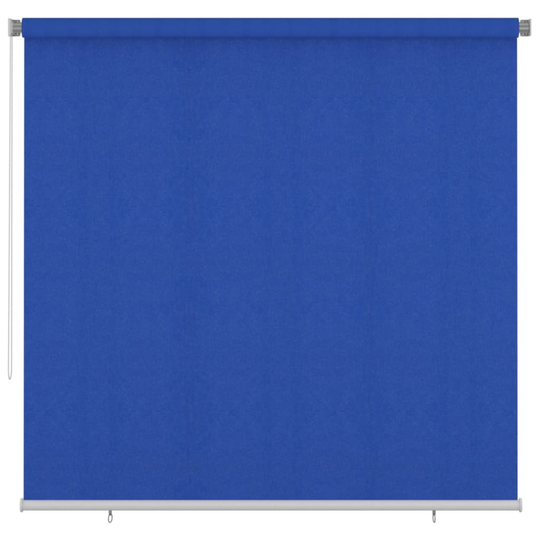 vidaXL Rullgardin utomhus 240x230 cm blå HDPE