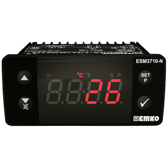 Emko ESM-3710-N 2-punkts regulator Termostat PTC -50 till 150 °C Relä 16 A (L x B x H) 71 x 76 x 34.5 mm
