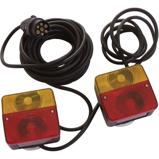 HP Autozubehör N/A Belysningsset Blinkers, Bromsljus, Postionsljus bak 12 V inkl. ljusbärare, inkl. magnethållare