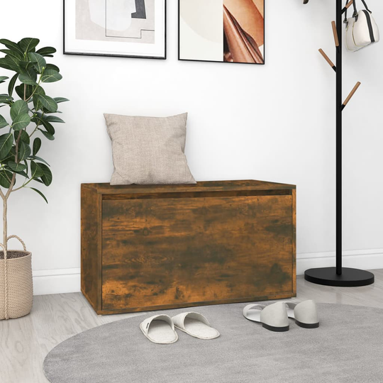 vidaXL Hallbänk 80x40x45 cm sonoma-ek konstruerat trä