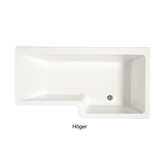 Svedbergs Duschbadkar Z1600 - Höger utan gavel