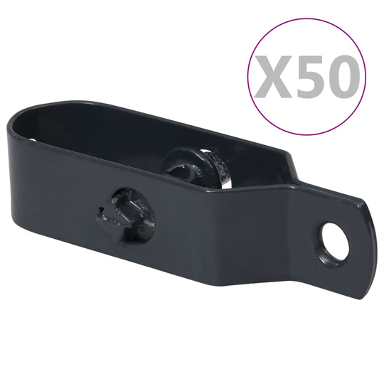 vidaXL Trådspännare 50 st 90 mm stål antracit