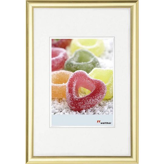 walther+ design Växelram akryl KP050G Pappersformat: 40 x 50 cm Guld