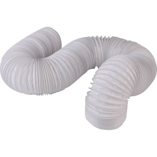 Flexibelt luftningsrör Plast (Ø x L) 10.2 cm x 6 m Wallair N52824 Vit