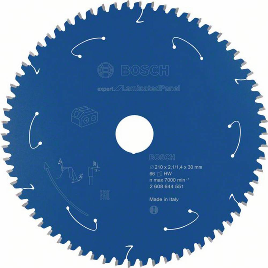 Bosch Accessories Bosch 2608644551 Cirkelsågblad 210 x 30 mm Antal tänder (per tum): 66 1 st