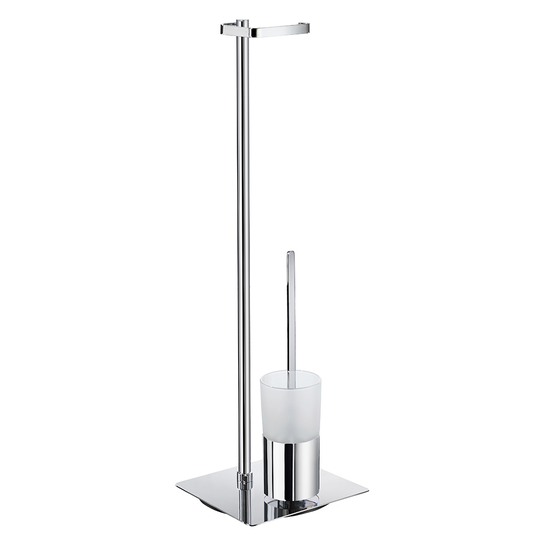 Toalettpappershållare Smedbo Outline FK322 Krom/Frostat Glas