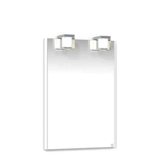 Macro Herat Spegel 500 - 50 cm Vit Spegel Kube 2 X LED