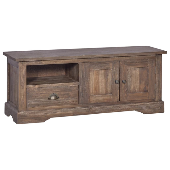 vidaXL TV-bänk 100x30x40 cm massiv teak