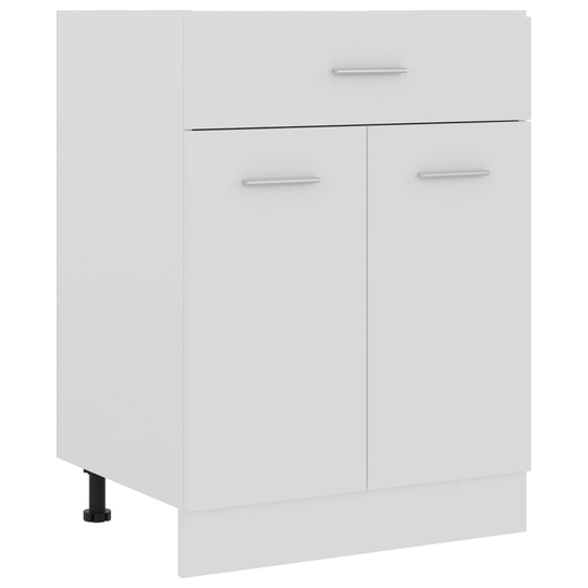 vidaXL Underskåp med låda vit 60x46x81,5 cm spånskiva