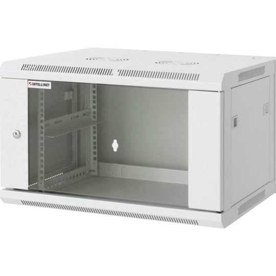 Intellinet 711876 19 väggskåp (B x H x D) 570 x 635 x 450 mm 12 U Grå-vit (RAL 7035)