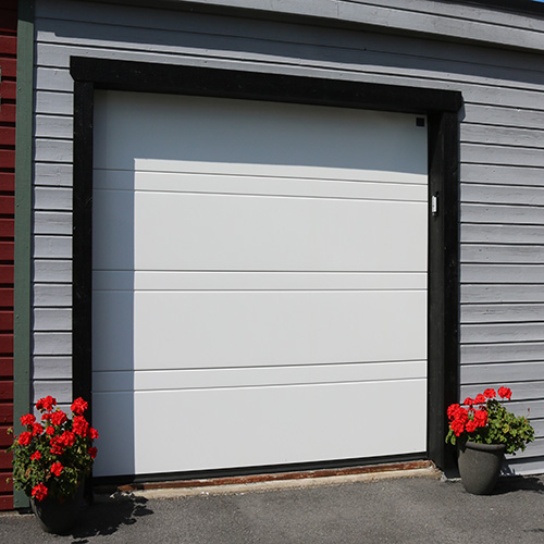 Garageport Advant Complete - Trend 2400 x 2000, Vit, Låskit förberett för ASSA