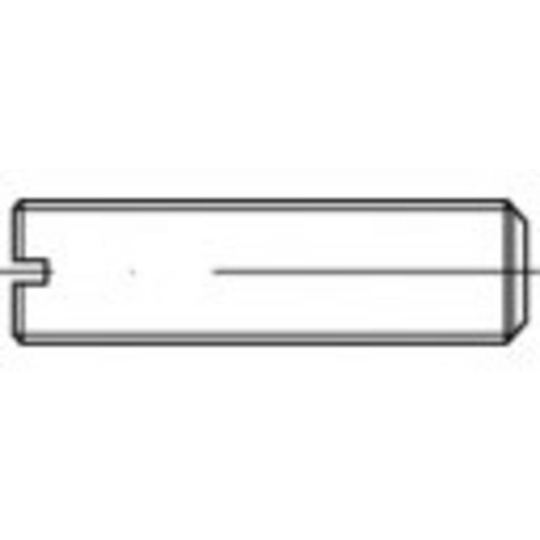 TOOLCRAFT TO-5448030 Gängstift M6 6 mm Mässing 100 st