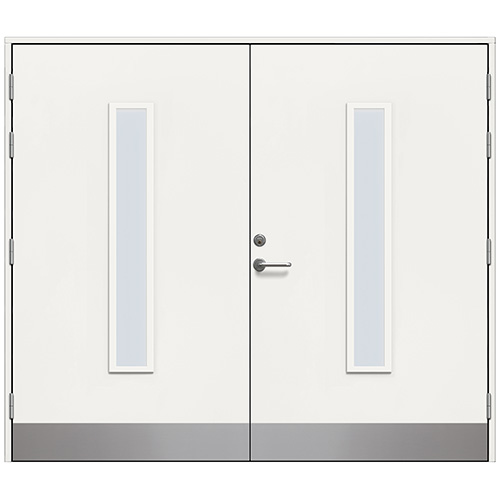 Slagport Stehag 2400 x 2100 mm, Cotswoldglas, Vit