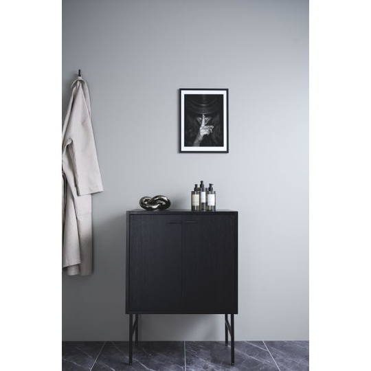 Gustavsberg Artic Väggskåp svart, 32 cm djup