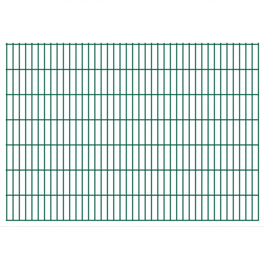 vidaXL 2D Stängselpaneler 2,008x1,43 m grön