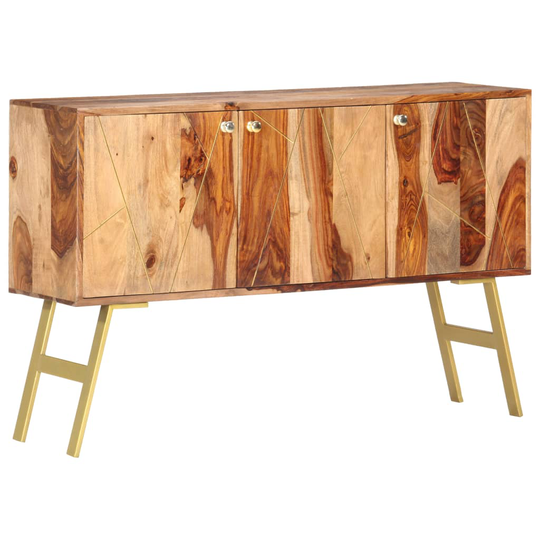vidaXL Skänk 118x30x75 cm massivt sheshamträ