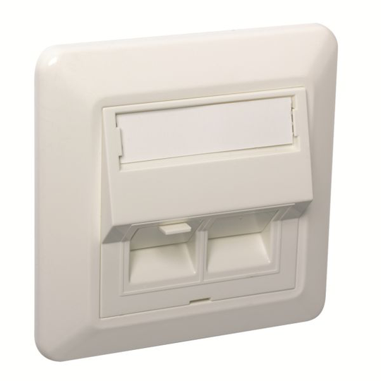 Elko EKO05554 Modularuttag vinklad, vit 1 koppling
