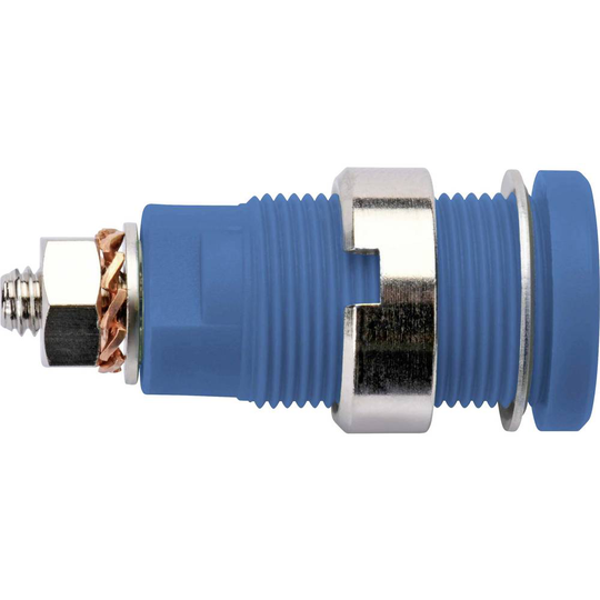 Schützinger SEB 6445 Ni / BL Säkerhets Labhylsa Hona inbyggd vertikal Stift-Ø: 4 mm Blå 1 st