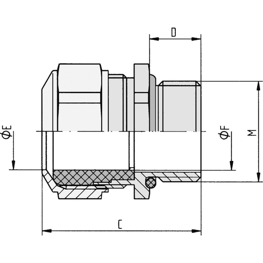 Låsmutter 52032585 M12 Nickel, Stål Nickel LAPP SKINDICHT SM CRNI M 12X1,5 10 st