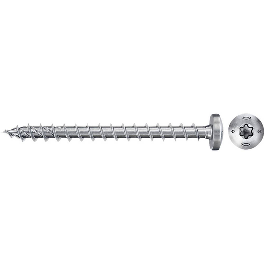 Fischer Power-Fast II CZF 670636 Spånskivs-skruv 4.5 mm 40 mm Stjärnskruvmejsel Pozidrivspår Stål galvaniskt förzinkad 200 st