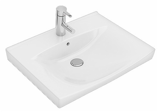 Ifö Tvättställ Square Med Kranhål 62,2 cm