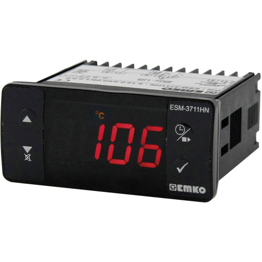 Emko ESM-3711-HN.5.11.0.1/00.00/1.0.0.0 2-punkts regulator Termostat Pt100 -50 till 400 °C Relä 16 A (L x B x H) 65 x 76 x 35 mm