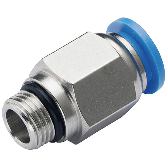 TRU COMPONENTS Rak koppling TC-10462712 PC6-G01 Rör-Ø: 6 mm Gängstorlek: G1/8 1 st