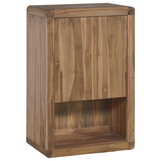 vidaXL Väggmonterat badrumsskåp 45x30x70 cm massiv teak