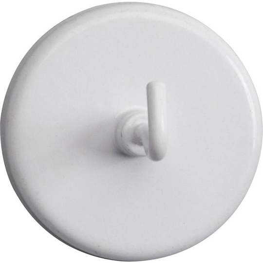 Maul Magnet (Ø x H) 47 mm x 36 mm rund , med krok Vit 5 st 6159002