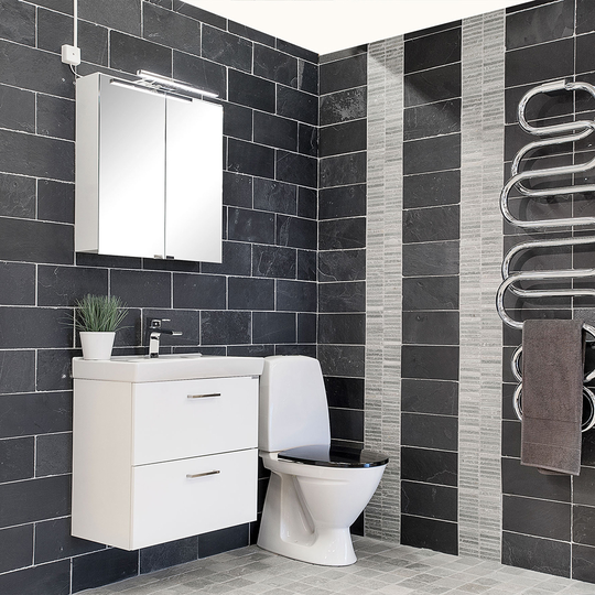Natursten Arredo Skiffer Svart 10x10 cm