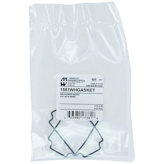 Hammond Electronics 1551WHGASKET Tätning Silikon Svart (B x H) 60 mm x 35 mm 2 st