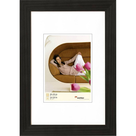 walther+ design Växelram akryl HI030B Pappersformat: 20 x 30 cm Ljusbrun
