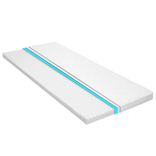 vidaXL Bäddmadrass 100x200 cm kallskum äggprofil 6 cm