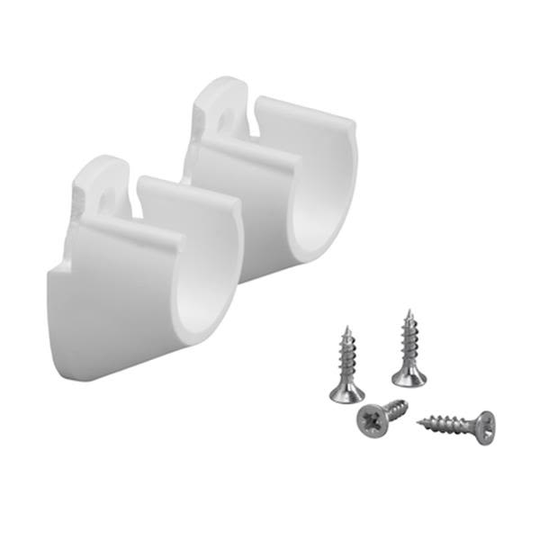 Elfa 624510 Klädstångshållare vit, 2-pack