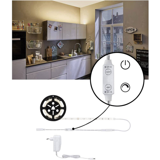 Paulmann SimpLED 78955 LED-list komplett-set med kontakt 24 V 1.5 m N/A