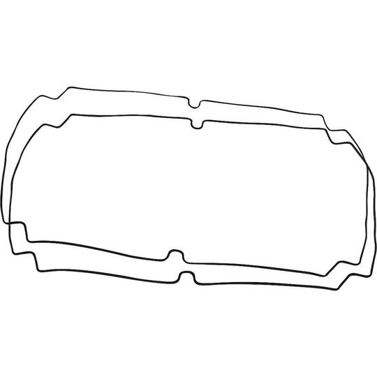 Hammond Electronics 1554YGASKET Tätning Silikon Svart (L x B x H) 300 x 240 x 3 mm 1 set