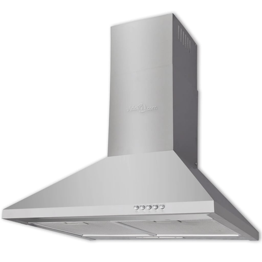 vidaXL Köksfläkt rostfritt stål 600 mm