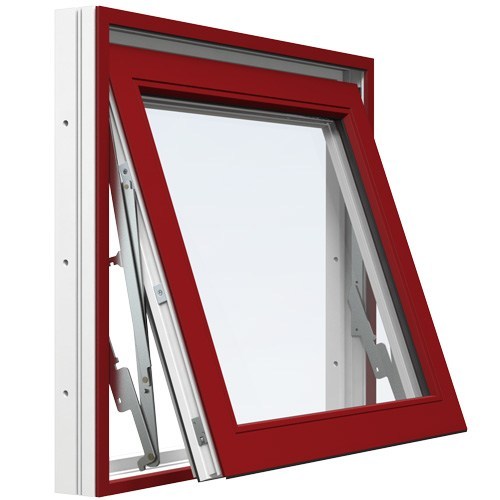 Energi Aluminium Vridfönster 14, 11, Röd