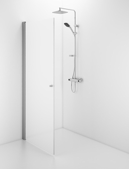Ifö Duschdörr Space Rak SPNF 1000 Frostat Glas Med Knopp