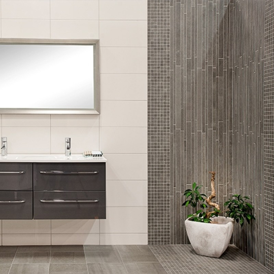 Mosaik Ceramiche Keope Back Grey Strips 30x60 cm