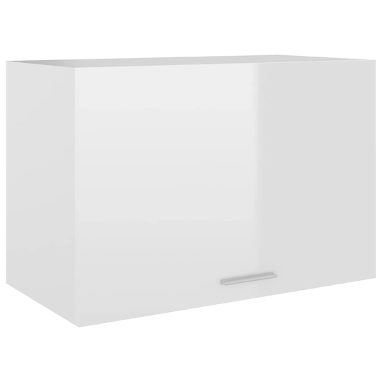 vidaXL Väggskåp vit högglans 60x31x40 cm spånskiva