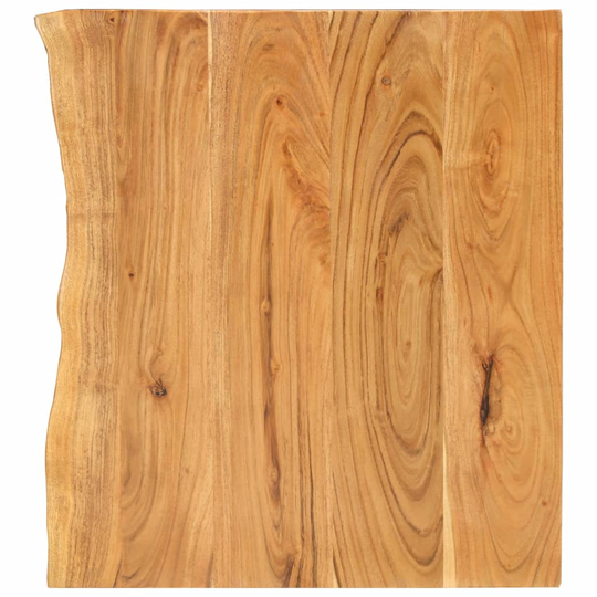 vidaXL Bänkskiva för badrum massivt akaciaträ 80x55x2,5 cm