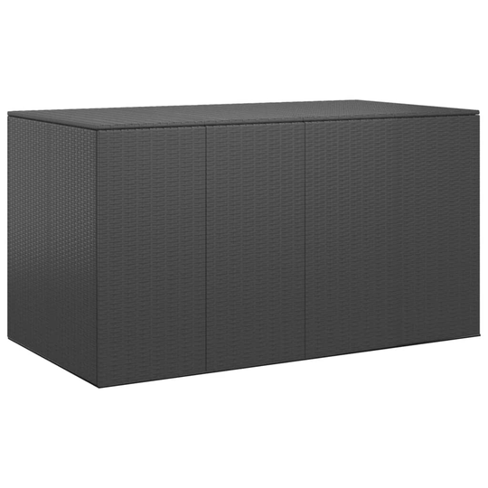 vidaXL Dynbox PE-rotting 194x100x103 cm svart