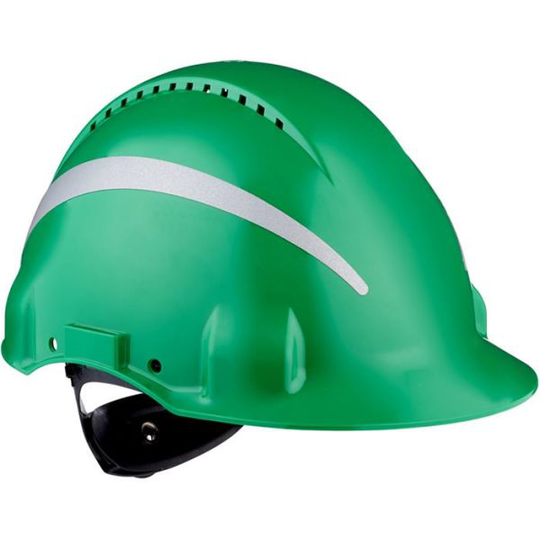 3M G3000 Skyddshjälm med reflexer Grön